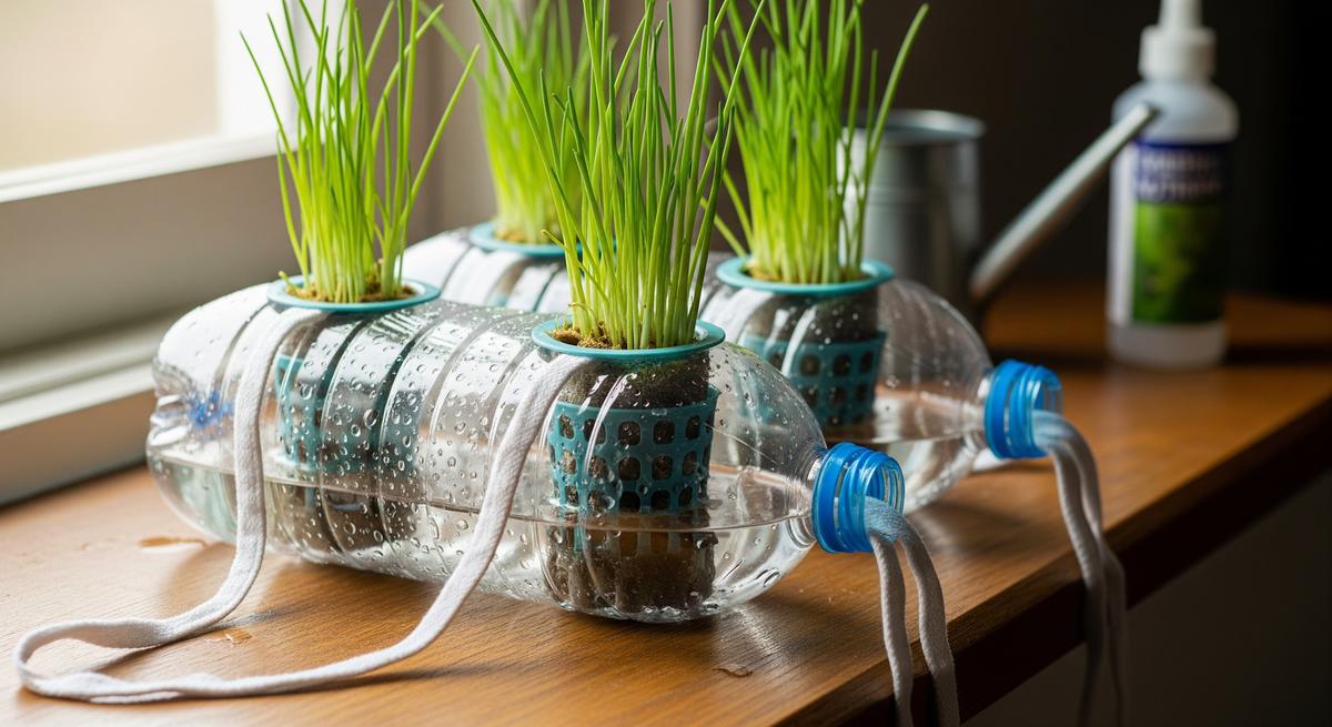 Cara Menanam Kucai Hidroponik Sederhana dari Botol Bekas