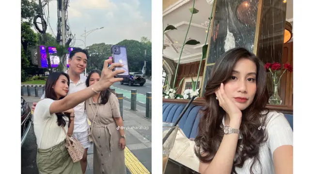 Ryka Harahap, Perempuan yang Mengaku Sebagai Fans Big Bang Sejak Bertahun-Tahun yang Lalu, Beruntung Dapat Foto Bareng Seungri. Momen Langka Ini Terjadi di Pinggir Jalan Kawasan SCBD, Jakarta Selatan (TikTok/rykaharap)
