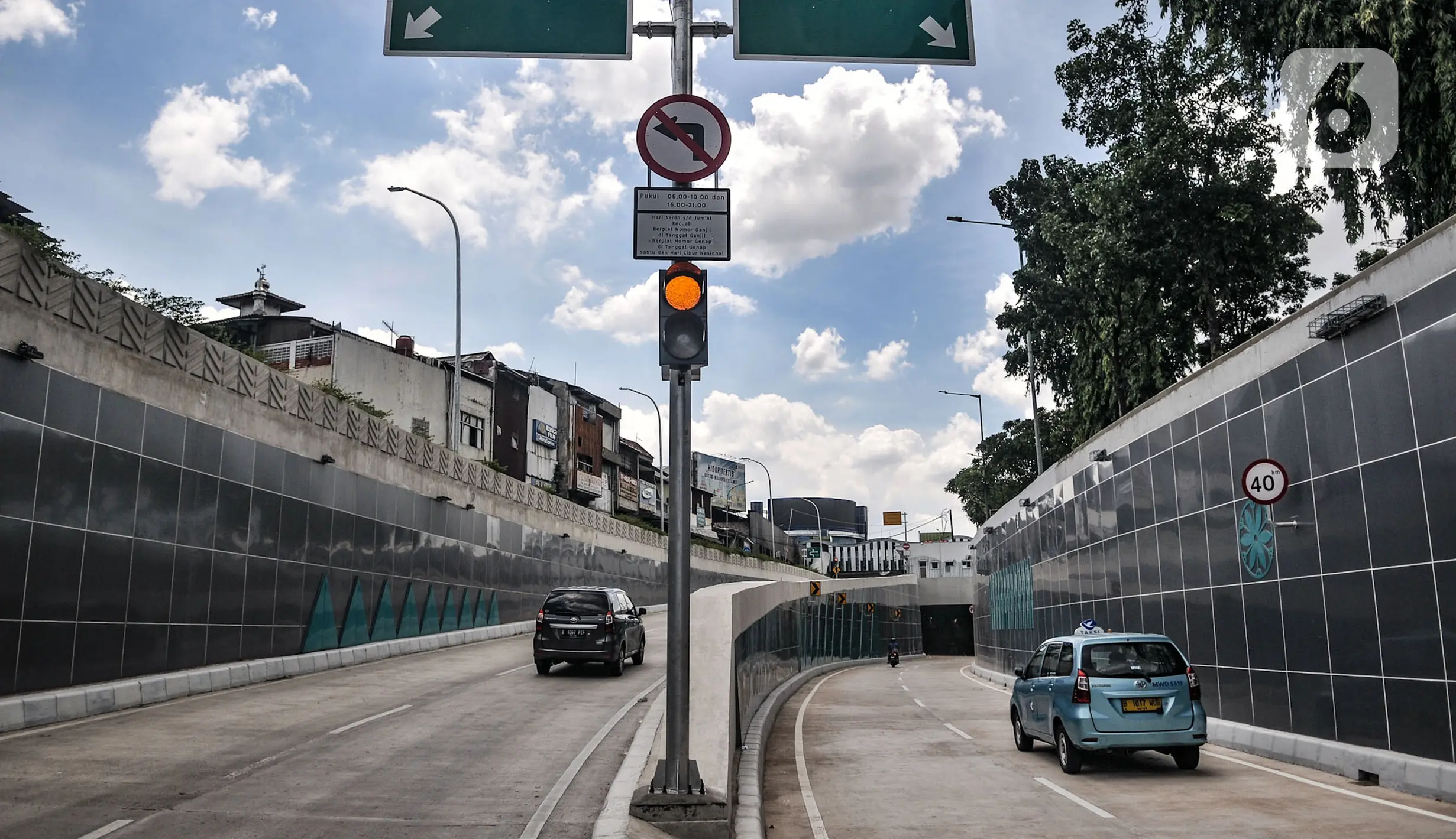 FOTO: Uji Coba Tahap Dua Underpass Senen Extension - Foto Liputan6.com