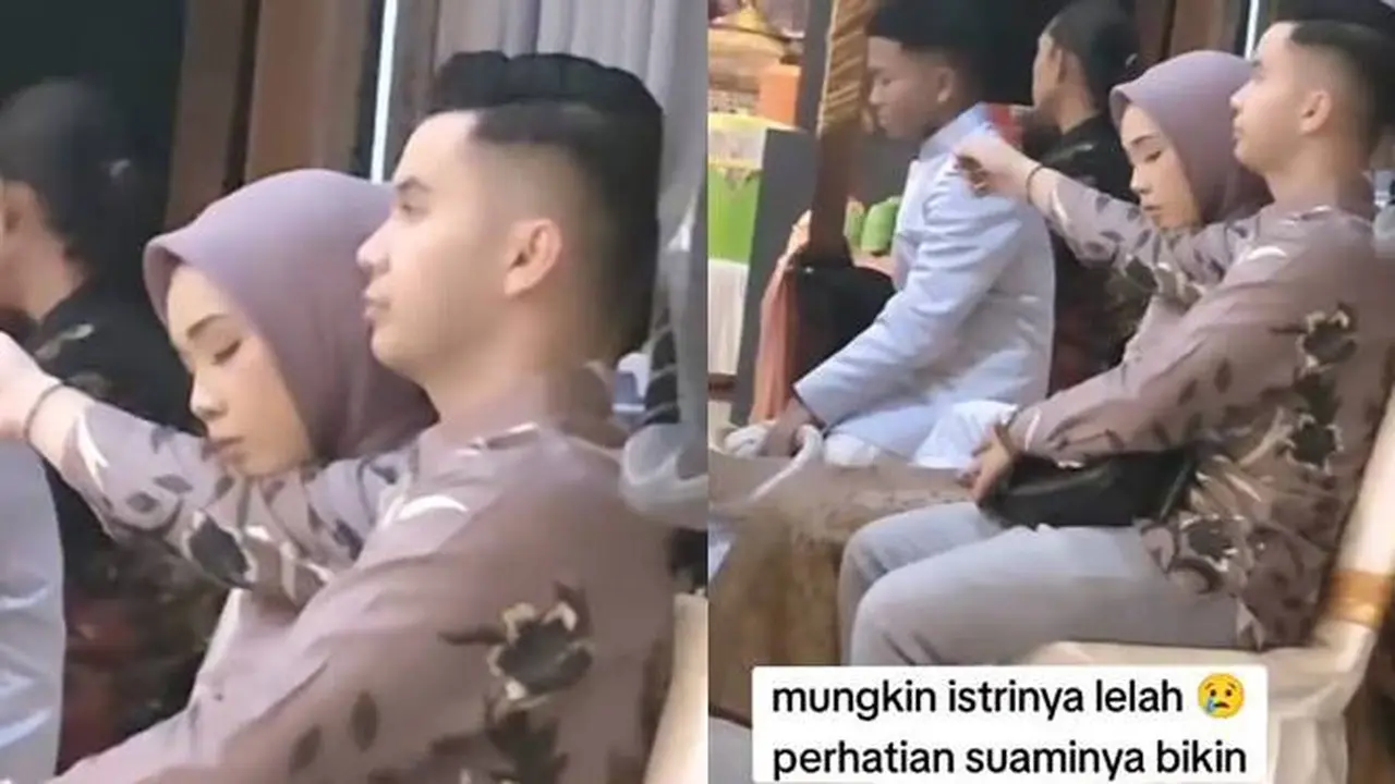 Viral, Aksi Cowok saat Pasangan Ngantuk di Kondangan Ini Tuai Perhatian