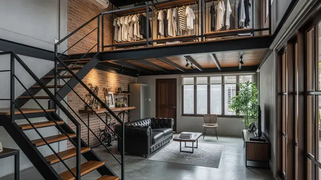 Industrial Chic: Ekspos Material dan Warna Gelap