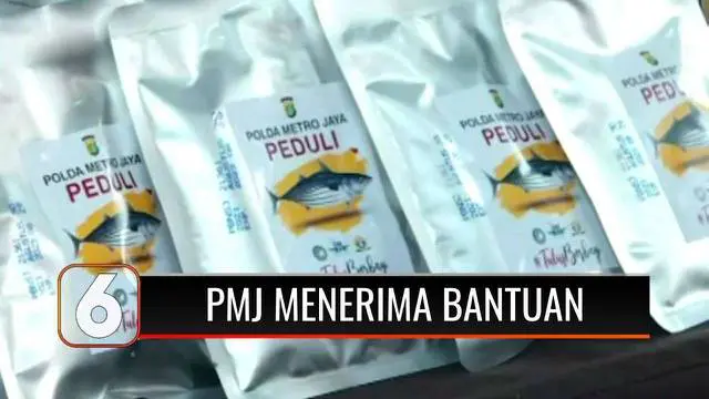 Polda Metro Jaya menerima bantuan 70.000 kaleng olahan ikan cakalang, sarden, dan tuna serta 5.000 paket sembako dari kalangan pengusaha. Nantinya bantuan ini akan didistribusikan kepada sejumlah warga Jakarta yang terdampak Covid-19.