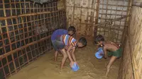 Banjir di Kamp Pengungsi Rohingya di Bangladesh, 15 Orang Tewas dan 200 Ribu Telantar