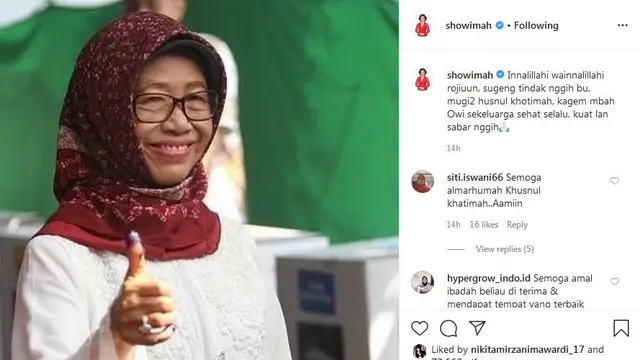Duka Selebritis Tanah  Atas Meninggalnya Ibunda Presiden Jokowi