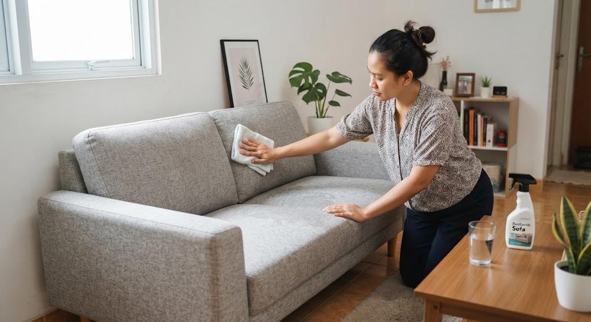 Cara Membersihkan Sofa Kain tanpa Membuatnya Lembap Terlalu Lama, Perhatikan Pengeringan