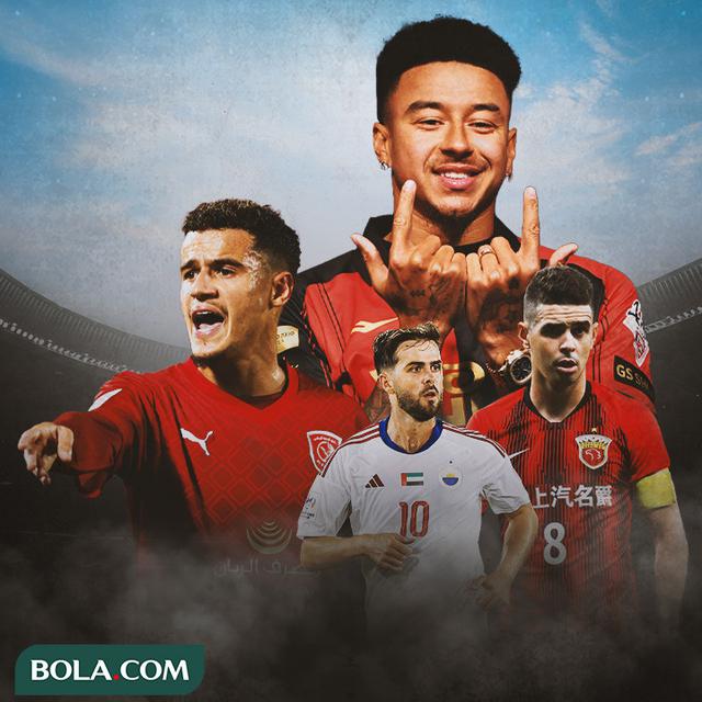 Ilustrasi - Jesse Lingard, Oscar, Miralem Pjanic, dan Philippe Coutinho