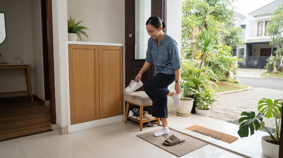 Solusi Mengurangi Debu yang Masuk ke Rumah dari Teras Depan