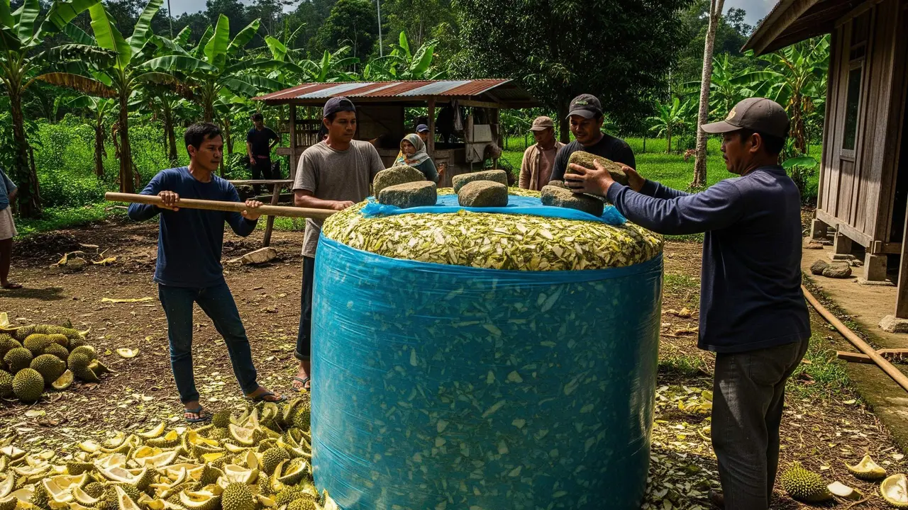 Cara Olah Kulit Durian Jadi Pakan Ternak