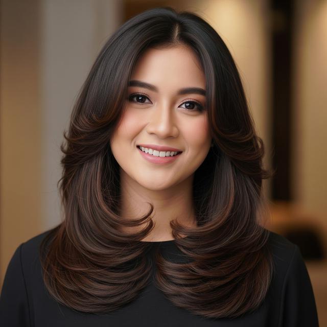 7 Model Rambut Wanita Cacah Panjang yang Bikin Penampilan Makin Memukau