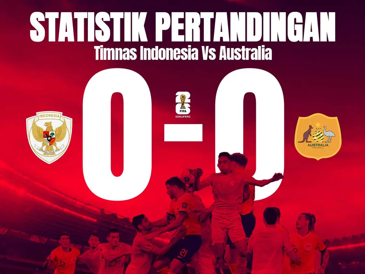 Infografis: Statistik Pertandingan Timnas Indonesia Vs Australia di  Kualifikasi Piala Dunia 2026 - Indonesia Bola.com
