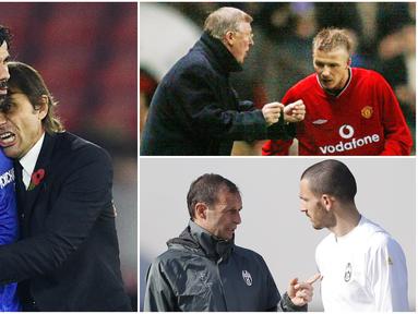 Berikut ini Diego Costa dan empat pemain yang bersitegang dengan sang pelatih. Diantaranya, David Beckham dan Leonardo Bonucci. (Foto-foto Kolase AFP).