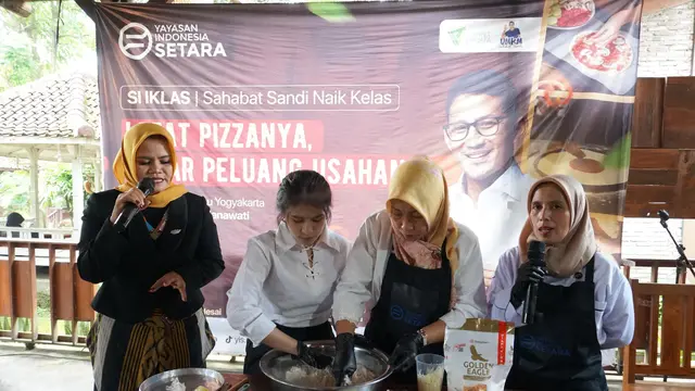 Para peserta pelatihan baking pizza yang digelar Yayasan Indonesia Setara (YIS) Bersama Rumah Siap Kerja di Resto Taman Luku, Jalan kaliurang, Ngemplak, Kabupaten Sleman, Yogyakarta (Istimewa)