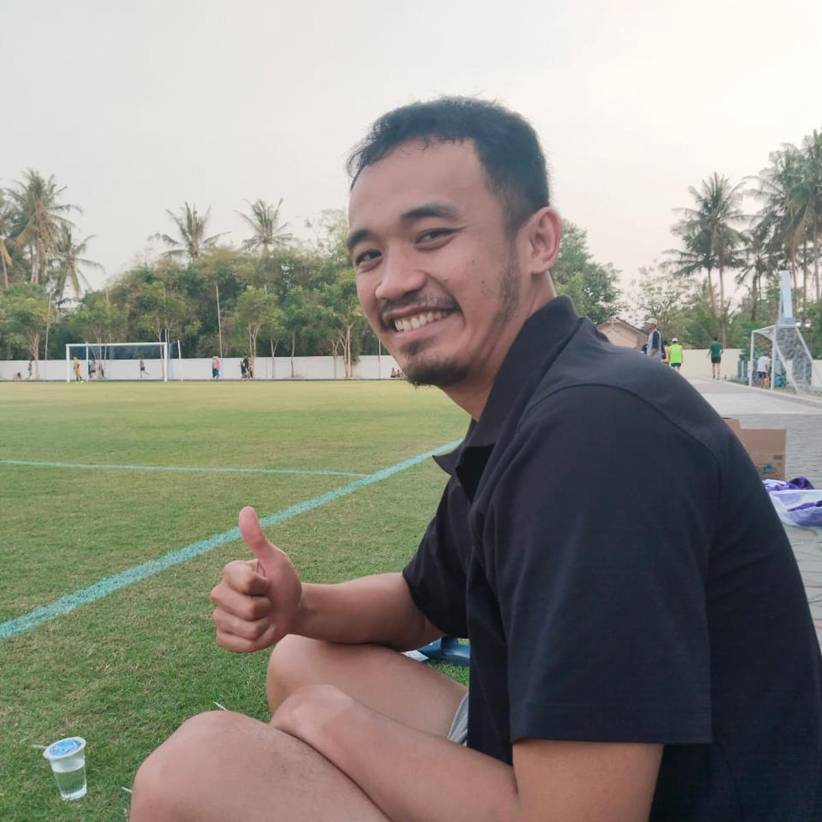 Yohanes Simanjuntak, salah seorang pemain komunitas Fun Football Satwa United FC