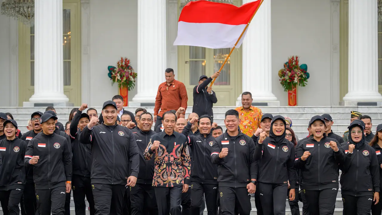 Presiden Jokowi Lepas Kontingen Indonesia untuk Olimpiade Paris 2024