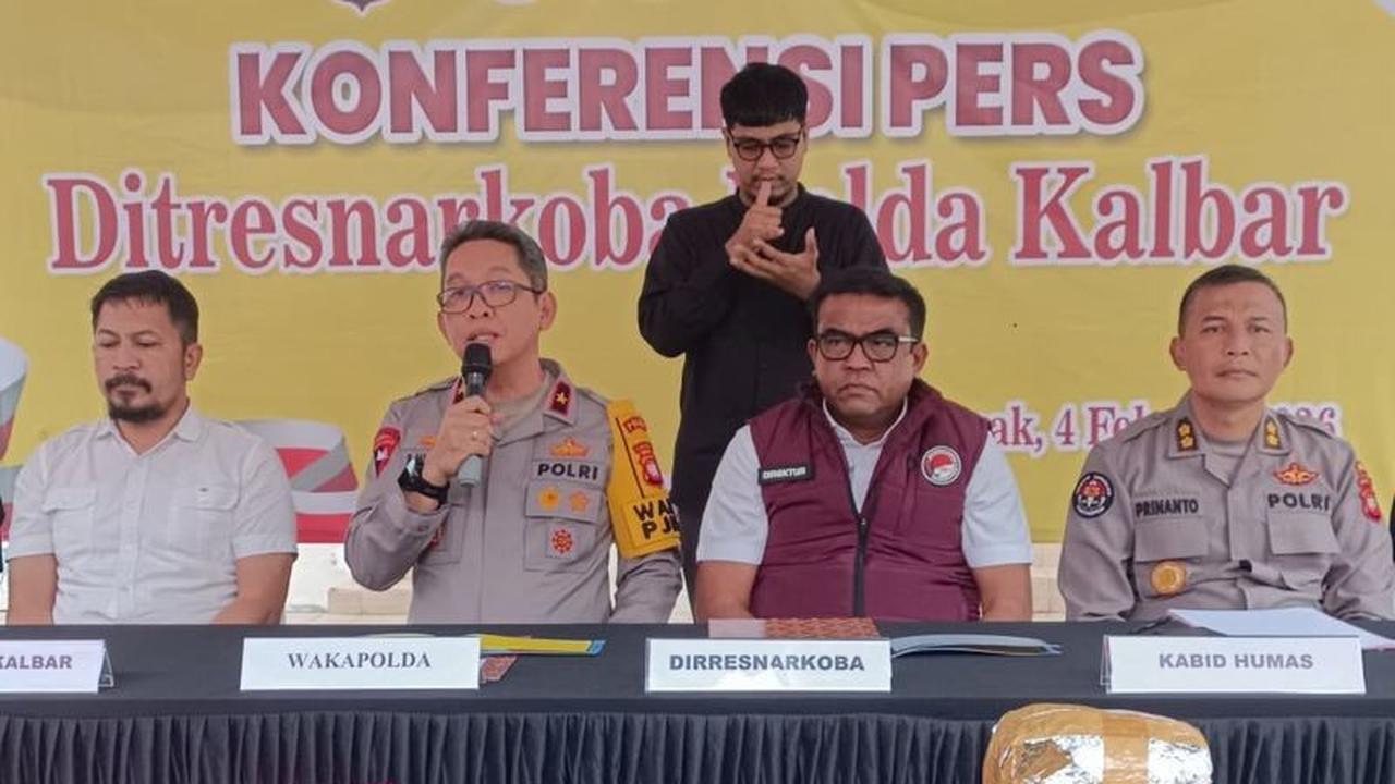 Polda Kalbar Gagalkan Narkoba Jaringan Antar Pulau, Sita 15,7 Kg Sabu dan Puluhan Ribu Ekstasi