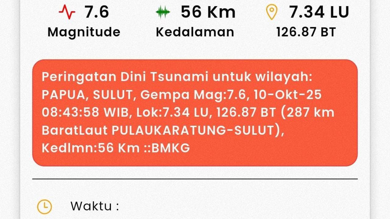 Gempa Sulut