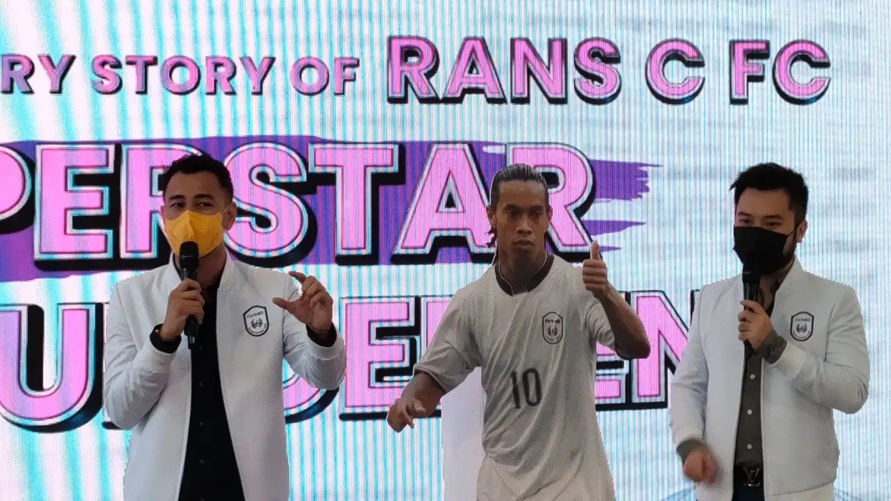 Bos RANS Cilegon FC Raffi Ahmad akan mendatangkan Ronaldinho ke Indonesia
