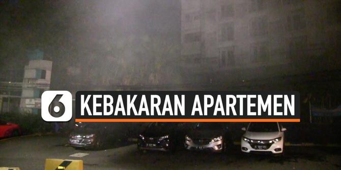 VIDEO: Kebakaran di Basemen Apartemen Taman Sari Jaksel, Petugas Evakuasi Penghuni