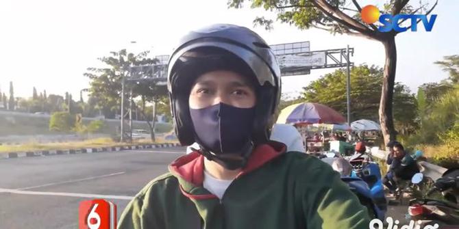 VIDEO: Pengendara Motor Padati Jembatan Suramadu saat Arus Balik Iduladha
