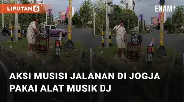 Aksi pria musisi jalanan ini gunakan alat musik DJ saat mencari rezeki mengundang perhatian