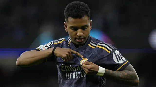Rodrygo - Manchester City vs Real Madrid: Leg Kedua Perempatfinal Liga Champions 2023/2024