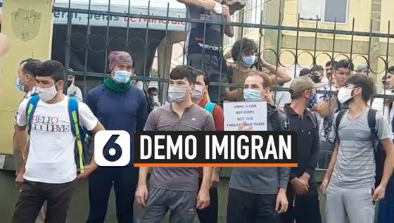 VIDEO: Ratusan Imigran Pengungsi Menggelar Aksi Protes  Terhadap UNHCR