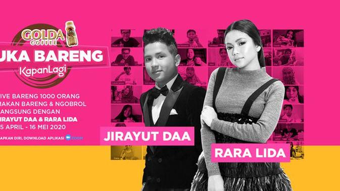 Jirayut DAA dan Rara Lida dua pengisi acara KapanLagi Buka Bareng. (Istimewa)