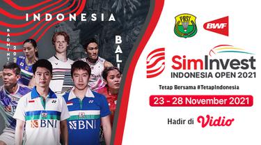Jadwal Indonesia Open 2021 Mulai 23-28 November 2021