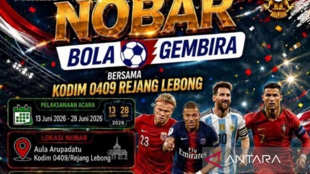 Pererat Kemanunggalan, Kodim 0409/Rejang Lebong Gelar Nobar Piala Dunia 2026 Bersama Masyarakat