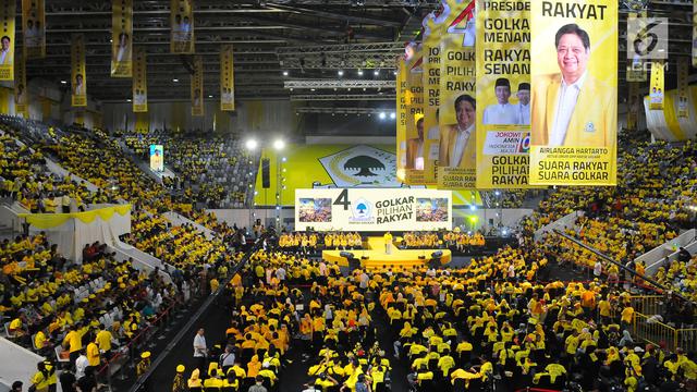 Ribuan Kader Hadiri Kampanye Akbar Partai Golkar di Istora Senayan