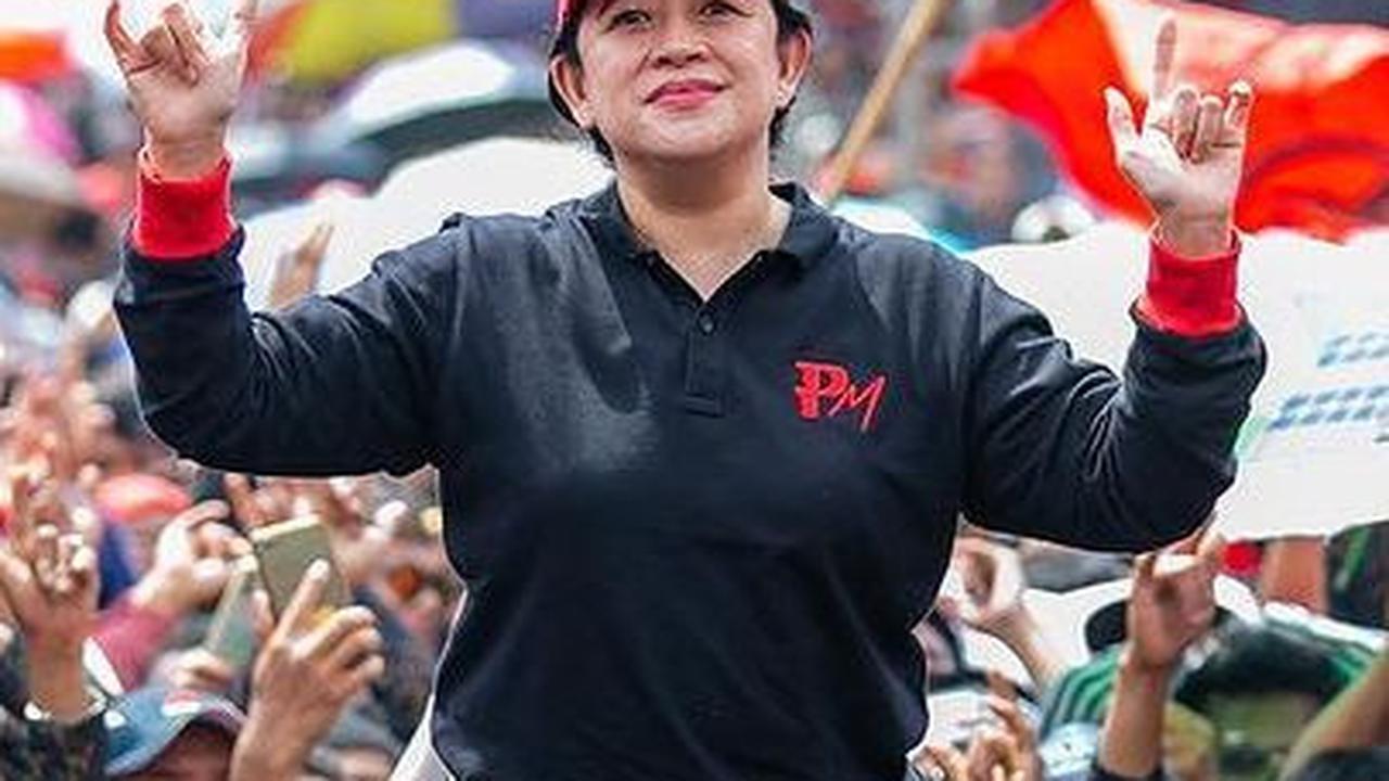 VIDEO: Puan Pamer Salam Metal di Kampanye Akbar, Pendukung Ganjar Teriak "Solo Bukan Gibran"