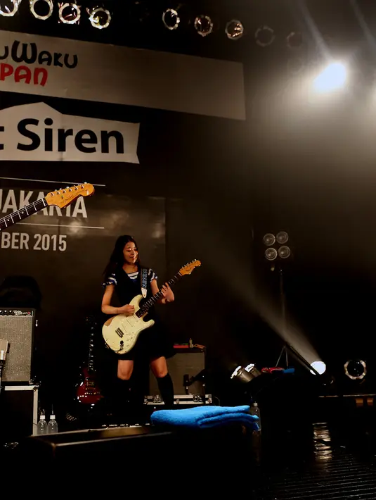 Saat jumpa pers bersama Silent Siren, Sabtu, (19/9/2015), girlband ini mengaku tidak mengusung musik yang rumit untuk diperdengarkan dan dinikmati. (Wimbarsana/Bintang.com)