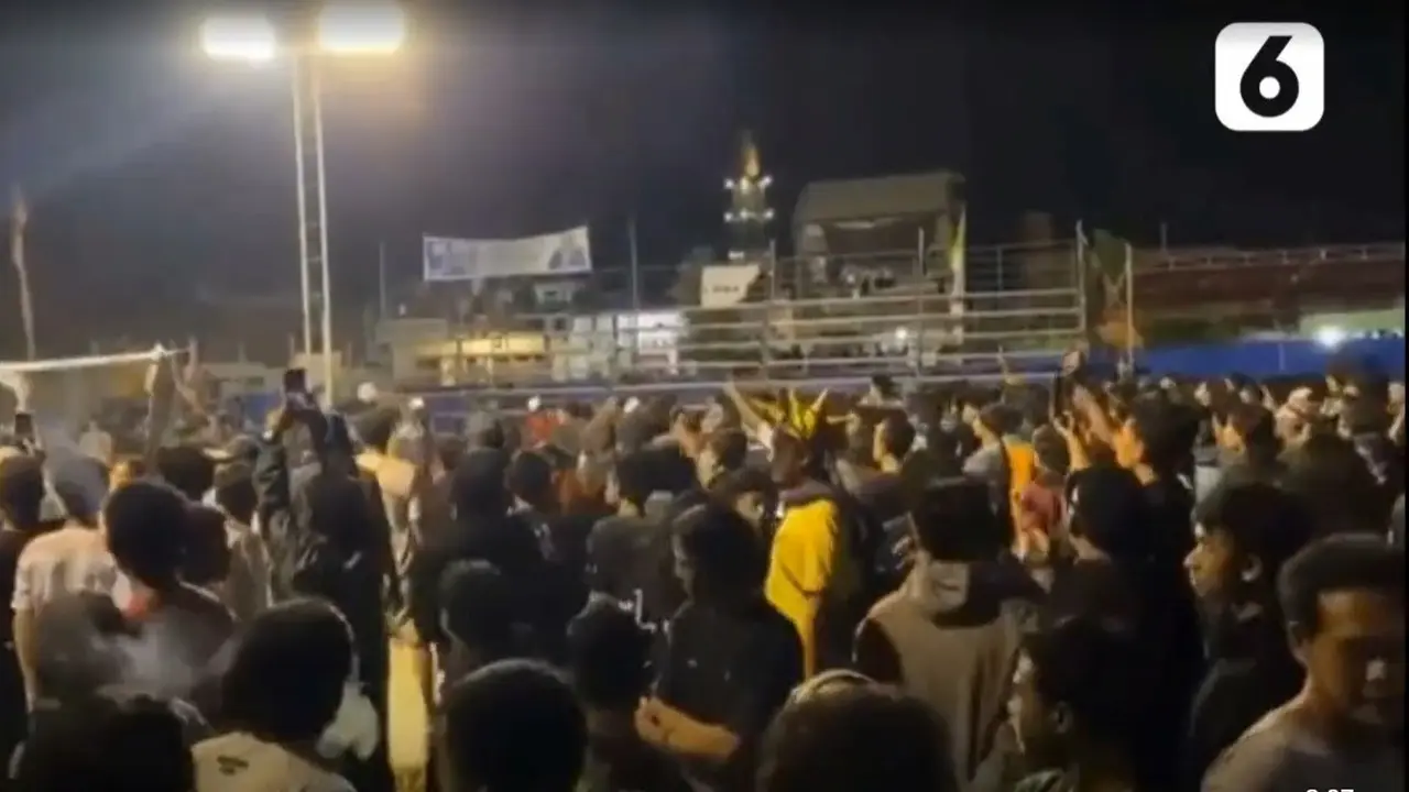 Turnamen Voli di Lamongan berakhir ricuh. (Istimewa)