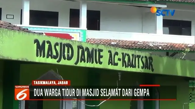 Tidur di Masjid, 2 Warga Selamat dari Gempa