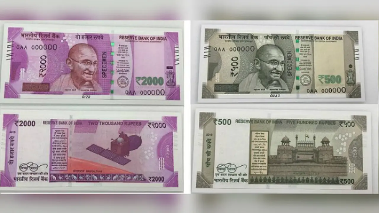 Pecahan baru 500 rupee dan 2.000 rupee