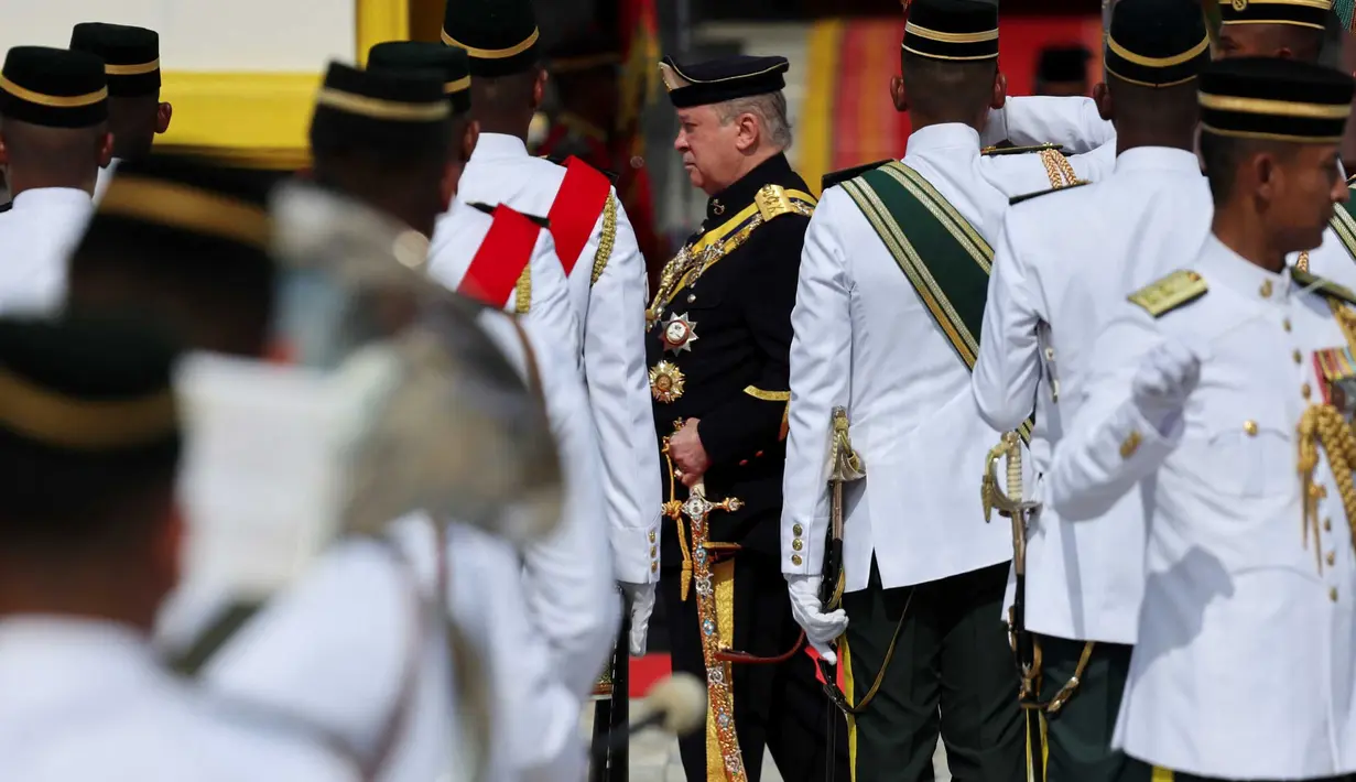 Kepala negara Malaysia dipilih dari sembilan penguasa Melayu, yang masing-masing menjabat selama lima tahun sebagai Agong. (HASNOOR HUSSAIN/POOL/AFP)
