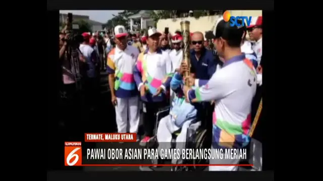 Ternate jadi kota pertama yang disinggahi obor api Asian Para Games 2018.