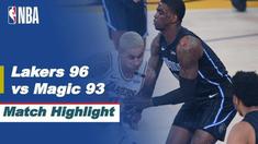 Berita video highlights laga seru NBA 2020/2021 hari ini, LA Lakers menang 96-93 atas Orlando Magic, Senin (29/3/2021) pagi hari WIB.