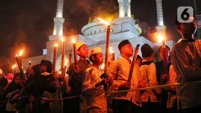 Semarak Pawai Obor Menyambut Tahun Baru Islam di Tangerang