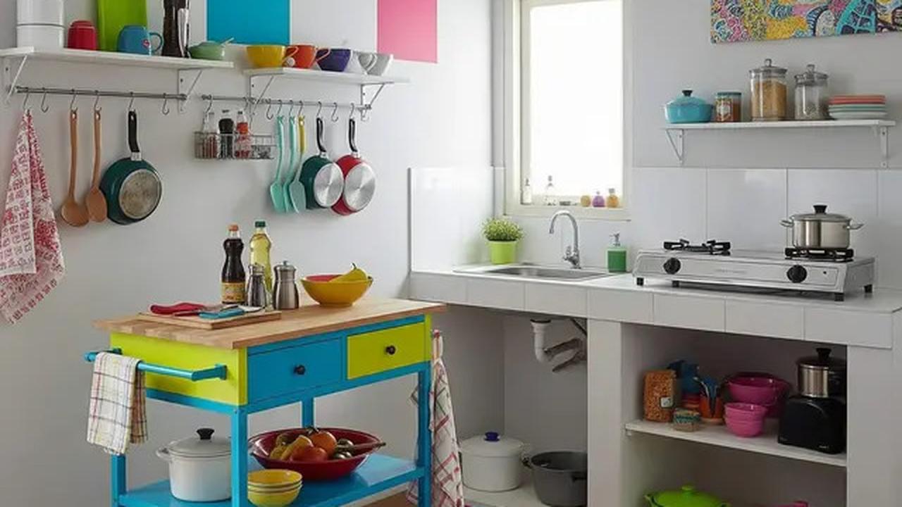 Dapur Rumah Kecil Tema Retro 80an dengan Budget 8 Juta, 7 Inspirasi Stylish Fungsional