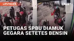 Tumpahkan Setetes Bensin, Petugas SPBU Diamuk Emak-emak