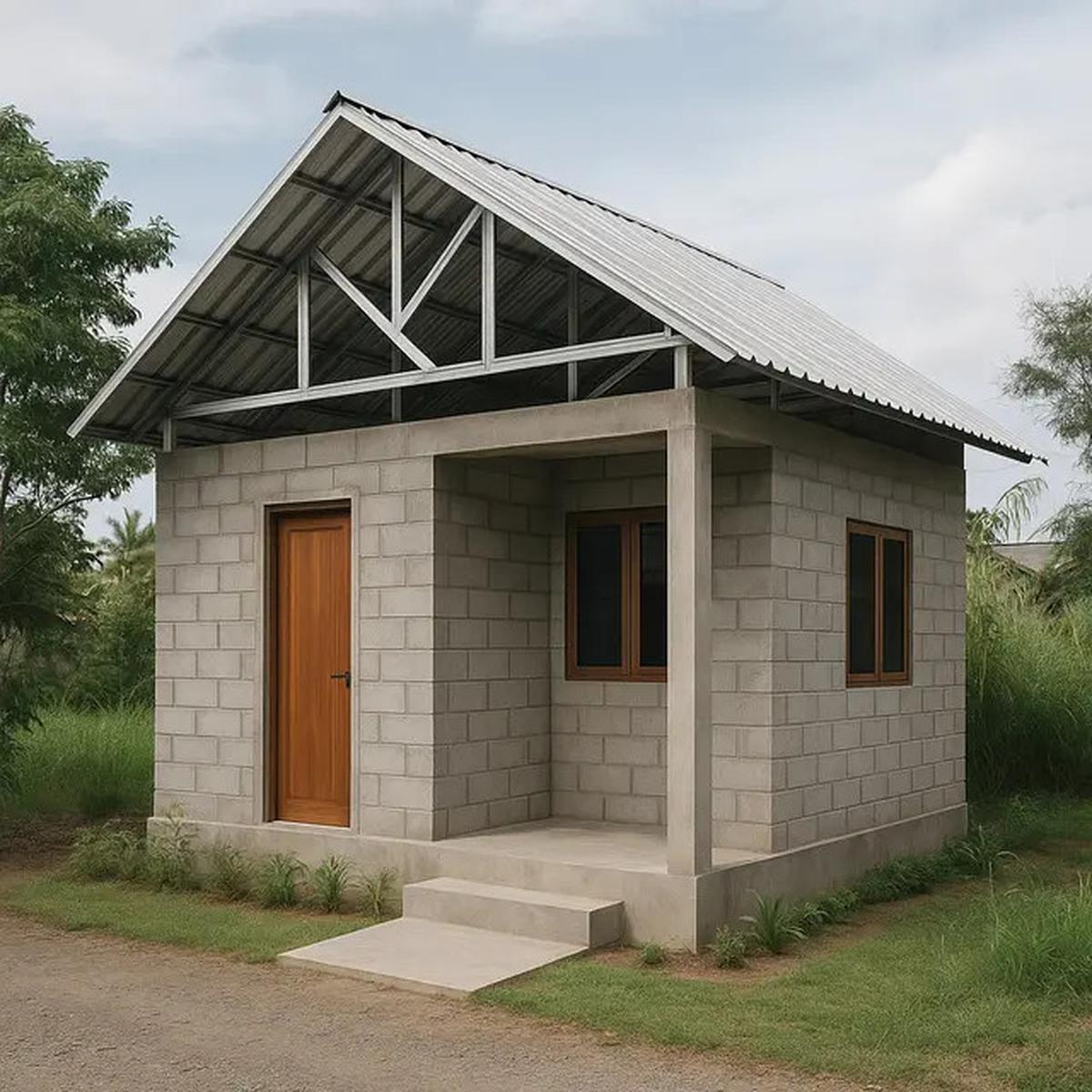 8 Desain Rumah Minimalis dari Batako dan Baja Ringan yang Kokoh &amp; Murah di 2025