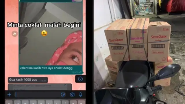 Viral Wanita Ini Dapat 1000 Cokelat Dari Kekasihnya, Bikin Warganet Tak Percaya