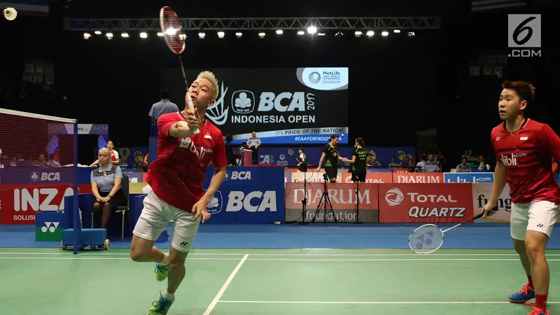 Babak Pertama Indonesia Open 2017, Kevin/Markus Tersingkir