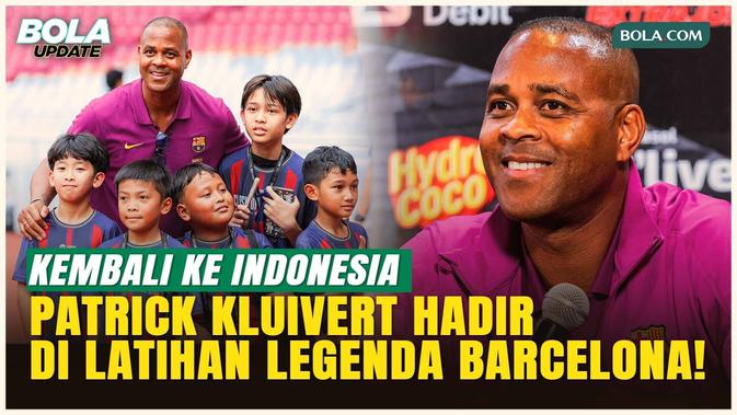 Patrick Kluivert Semringah, Menjadi 'Magnet' di Latihan Legenda Barcelona
