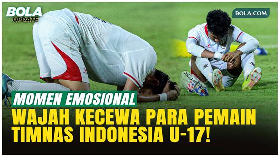 Tak Kuasa Menahan Kecewa, Ekspersi Pemain Timnas Indonesia U-17 Sehabis Laga