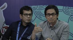 Music Director, Addie MS, saat jumpa pers di Kantor Inasgoc, Senayan, Jakarta, Minggu (27/5/2018). Pembukaan Asian Games 2018 nanti akan menjadi Ajang kolaborasi Putra-Putri terbaik Bangsa Indonesia. (Bola.com/M Iqbal Ichsan)