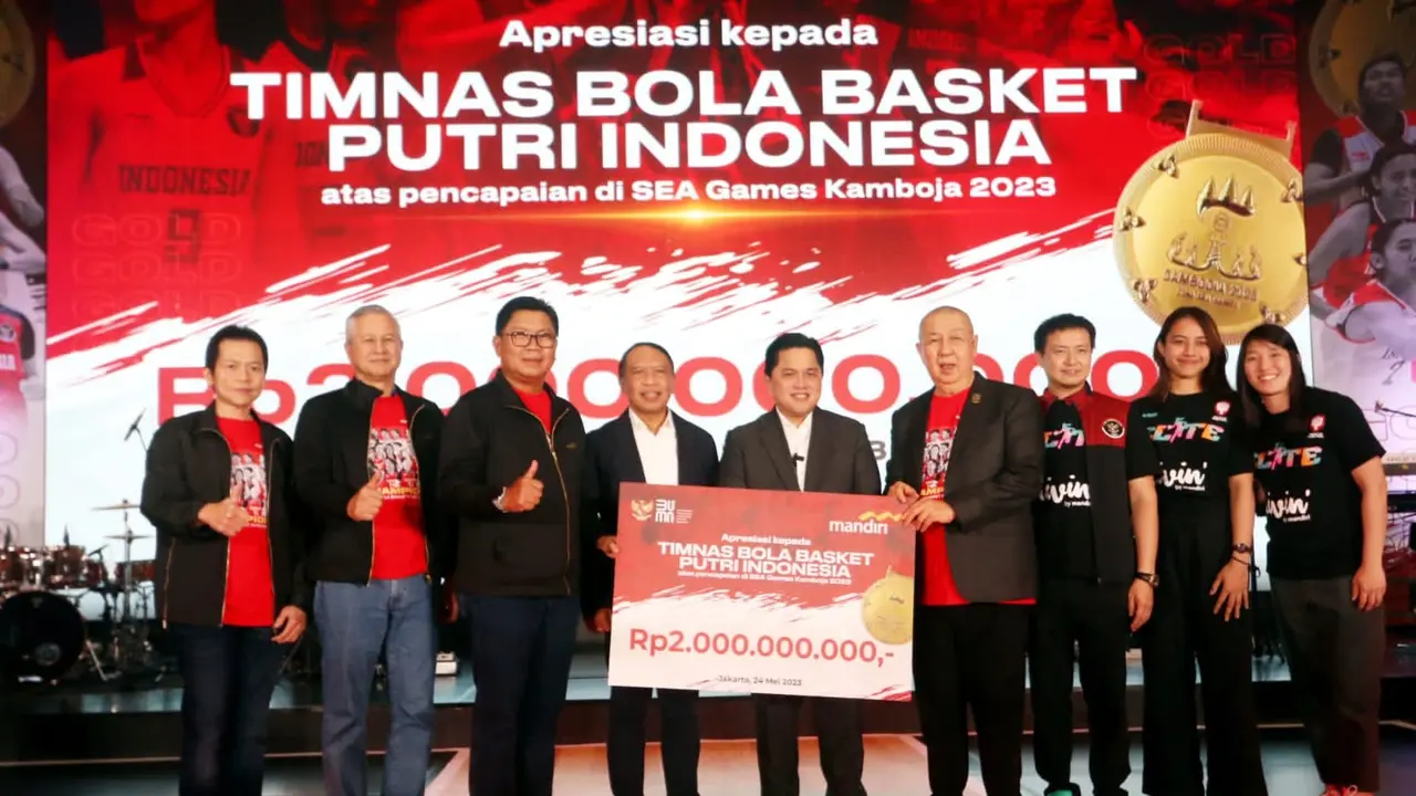 Respek Atas Capaian Medali Emas Sea Games, Bank Mandiri Group Berikan Apresiasi Pembinaan Buat Timnas Basket Putri
