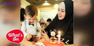 Risty Tagor dan Stuart Collin sama-sama buat pesan menyentuh di hari ulang tahun anaknya, Arkana Rafif Bisyari yang pertama.