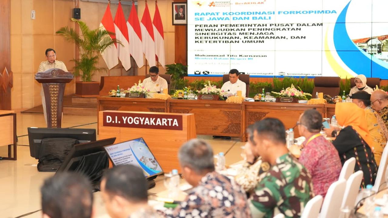 Stabilitas Kunci Kelancaran Pembangunan, Mendagri Ingatkan Forkopimda Jaga Soliditas